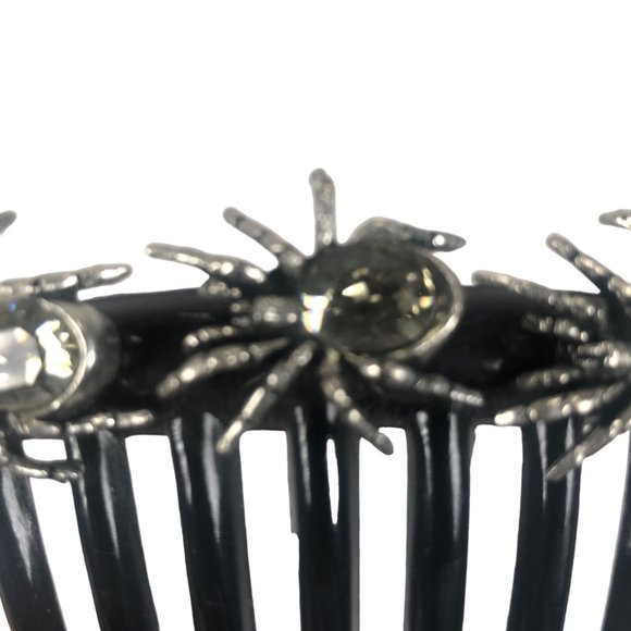 Alchemy Gothic Spiders Hair Comb Slide Lolita Rockabilly Witchy Rare Vintage - Picture 6 of 7